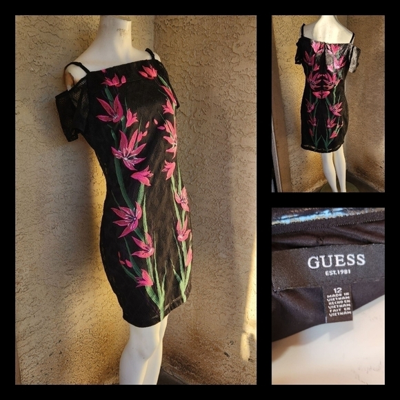 GUESS GOURGUES LACE DRESS‎ - Picture 2 of 2